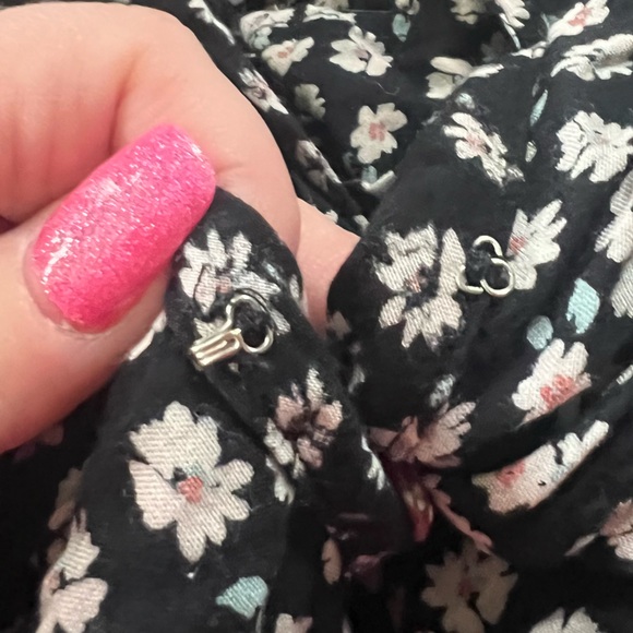 Arizona Jean Company faux wrap print mini dress with ruffled edges - Picture 5 of 7